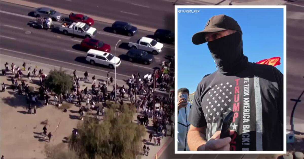 image for Phoenix police fire sergeant who brought gun to ICE protest