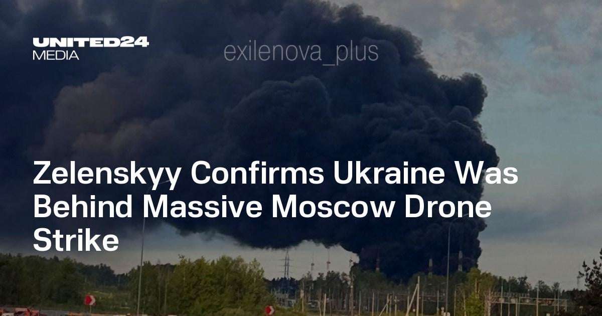 image for Zelenskyy Confirms Ukraine Was Behind Massive Moscow Drone Strike