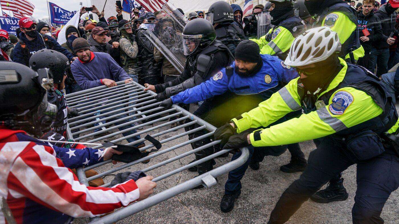 image for Police sue Trump as Jan. 6 rioters gloat over 'weaponization' fund