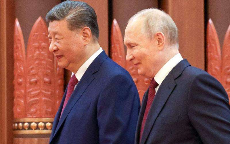 image for Days after Trump flies out of Beijing, Xi and Putin hail the best friendship in their history