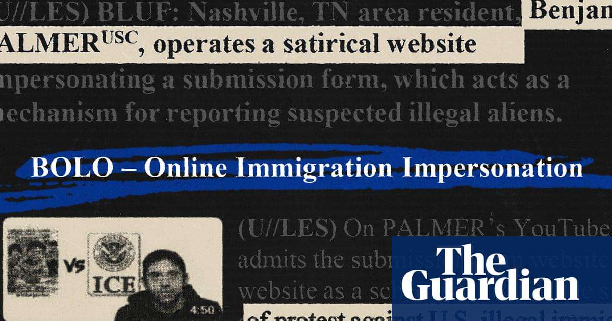 image for US homeland security put out alert on comedian who created parody ICE tip website