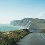 image for Following the coastal road, Isle of Wight, UK.