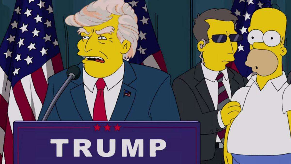 image for The Simpsons writer who predicted Donald Trump's presidency launches White House bid