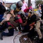 image for [OC] Federal agents detain a protester outside Delaney Hall detention facility in New Jersey
