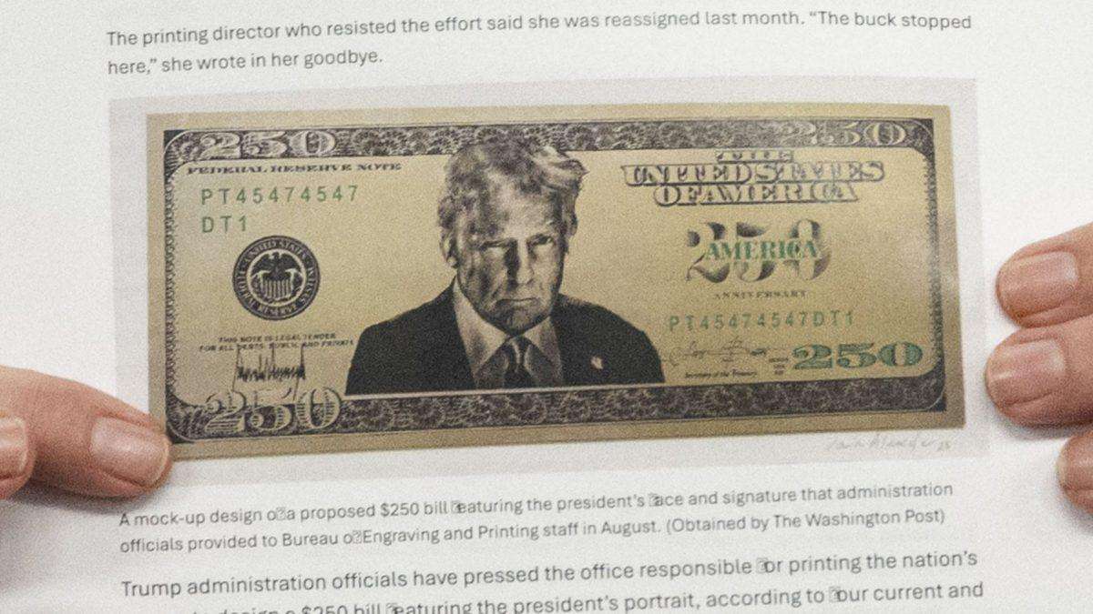 image for Trump’s $250 note is a vulgar violation of the anniversary it commemorates