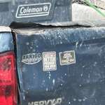 image for [OC] FL truck stickers. How'd this work out for him, I wonder.