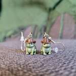 image for [OC] Just wanted to share my new earrings 🐸 🤠