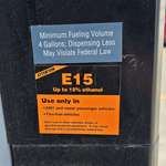image for E15 now at the pumps, violation of federal law to purchase less than 4 gallons, my local Sams Club.
