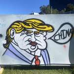 image for (OC) Trump graffiti in Robina Queensland, Australia.