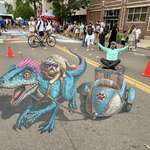 image for [OC] I made this 3D street painting at a festival this weekend