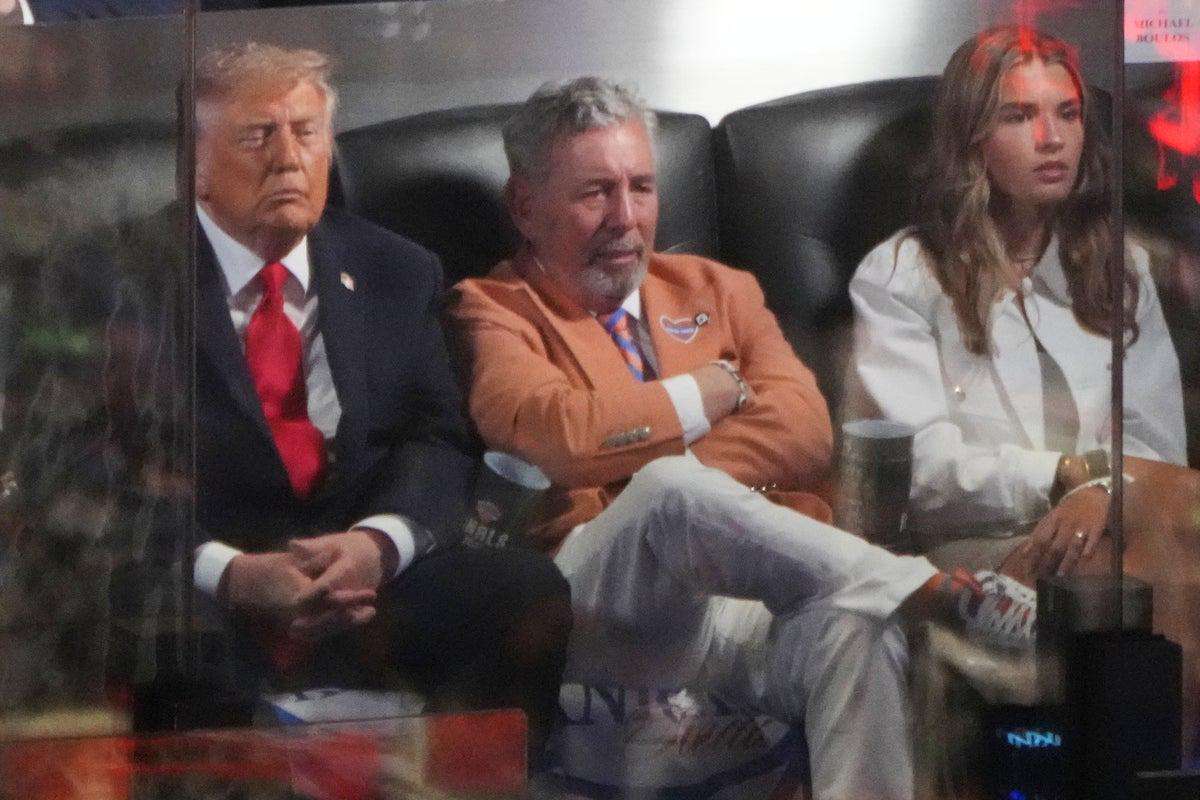 image for Trump appears to doze off during controversial trip to watch NBA Finals in New York