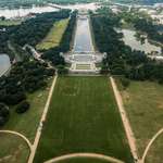 image for Giant markings appear to read '8647' on the National Mall in Washington