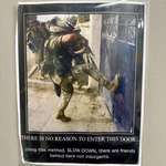 image for This sign on the bathroom door at work.