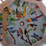 image for [OC] my dad finished painting the ceiling of his gazeebo