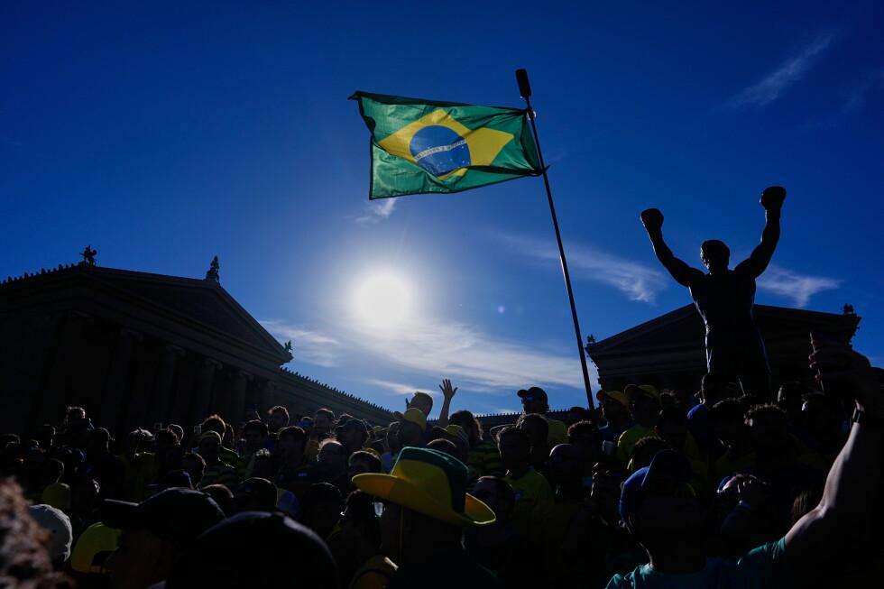 image for Brazilian soccer fans at the World Cup heed warning not to dress Rocky statue in team gear