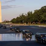 image for Presidential Motorcade Driving in the Monument.