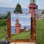 image for I painted this lighthouse while travelling around Gaspesie, Quebec (oc)