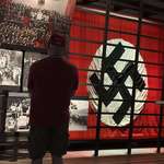 image for [OC] A 20th century symbol of fascism next to its new, 21st century model at the Holocaust Museum