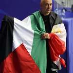 image for Egyptian head coach celebrates win with Palestinian flag