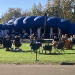 image for [OC] Band Shell Lost Power and Slowly Deflated Onto the Navy Band