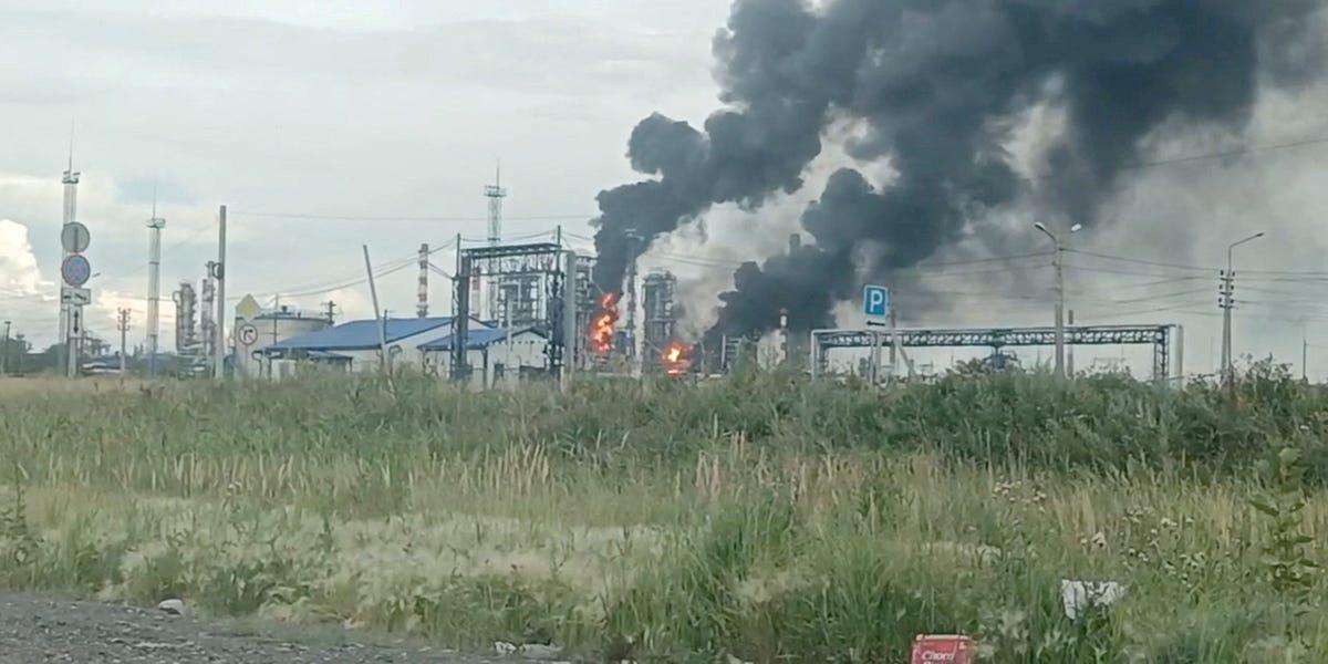 image for Ukrainian drones flew all the way to Siberia to strike Russia's largest oil refinery