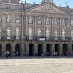 image for Palestine is free....in Spain. Flags everywhere. Santiago de Compostela [OC]