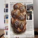 image for [OC] my oil painting of a Challah bread on newspaper