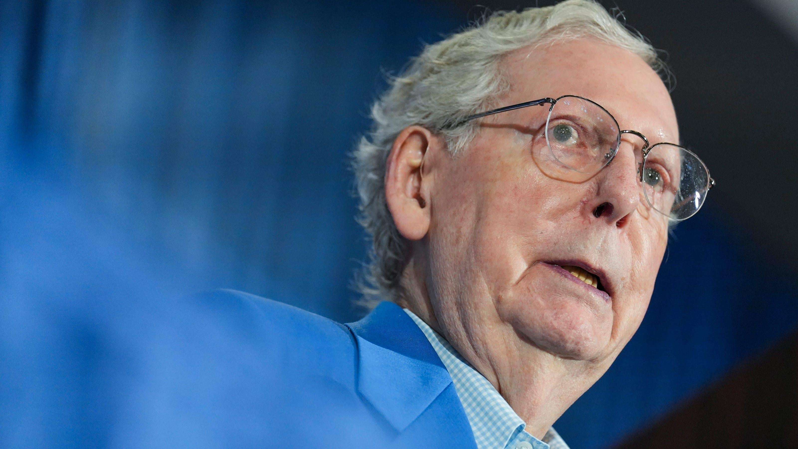 image for Why is everyone saying they talked to Mitch McConnell for 20 minutes?