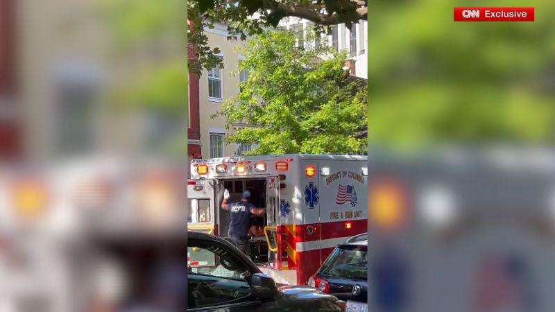 image for McConnell was loaded into ambulance on a stretcher, according to eyewitness and new video