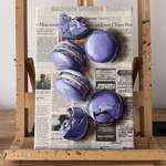 image for [OC] my oil painting of macarons on a real newspaper