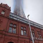 image for OC Strange Fog affect on Blackpool Tower, it was completely hidden from any other angle.