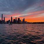 image for Sunset Chicago skyline from Lake Michigan