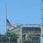 image for McDonald's flys flag at half-mast for Cyclospora cayetanensis (explosive diarrhea parasite) victims