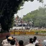 image for India's Youth protests for the Education Minister's resignation today.