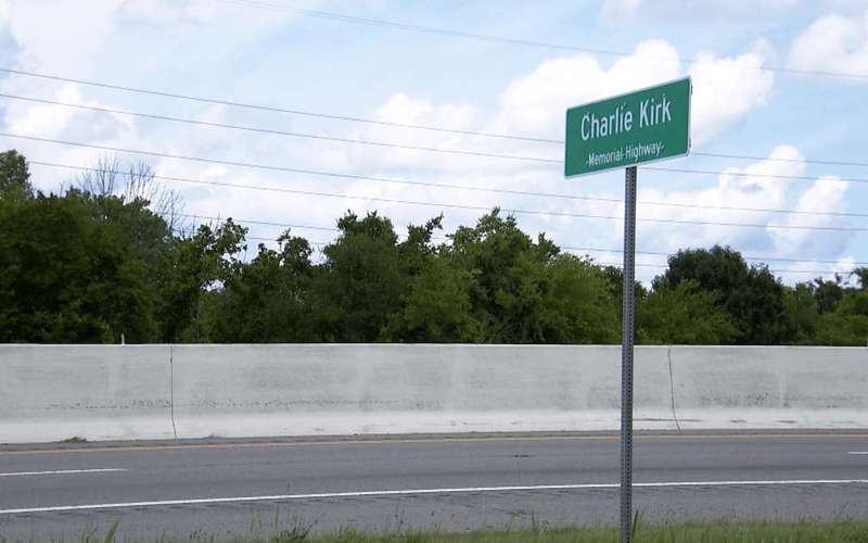 image for Charlie Kirk sign removed from Tenn. highway after veterans object