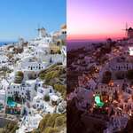 image for [OC] Before & After - Santorini Sunset (same day) | Shot on 16