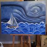 image for [OC] An oil painting I recently finished called "Sea of Wonders". Hope you like it!