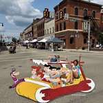 image for [OC] My Flintstones art from a chalk festival this weekend in Somerset, PA